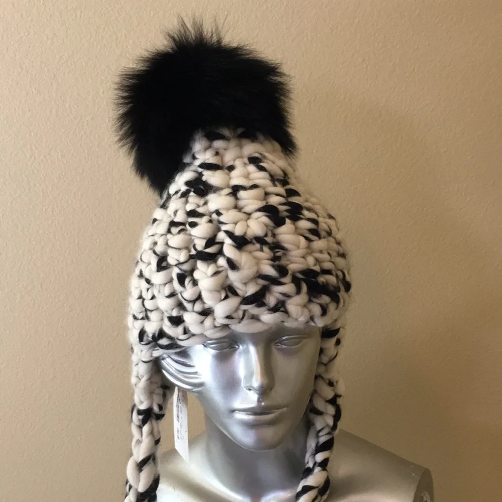Mischa Lampert Nolita Hat White/Black Blend